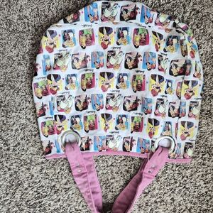 Barbie Colorful Graphic Tote with Pink Handles